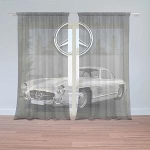 Sablio Záclony Mercedes-Benz 300 SL Šedé pozadí: 2ks 150x250cm