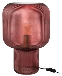 Červená skleněná stolní lampa J-line Gasina 29 cm