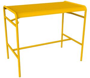 Žlutý kovový barový stůl Fermob Luxembourg 126 x 73 cm