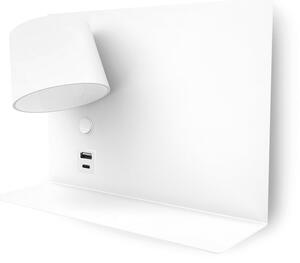 Exo Serene USB LED nástěnné svítidlo bílé Pravé