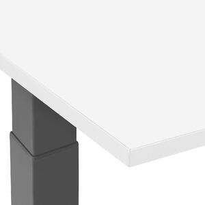 Manuálně nastavitelný psací stůl 160x72 cm černo-bílý DESTIN II