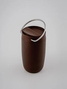 Termohrnek EQUA Cup Brown 300 ml se zlatým nebo stříbrným poutkem Barva: Stříbrné poutko