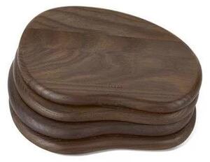 Ferm LIVING - Cairn Butter Boards Set of 4 Dark Brown