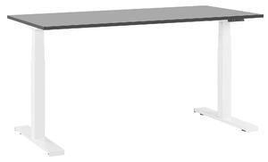Elektricky nastavitelný psací stůl 160x72 cm černo-bílý DESTIN II