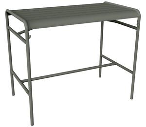 Šedozelený kovový barový stůl Fermob Luxembourg 126 x 73 cm