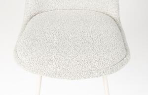 White Label Krémově bílá čalouněná jídelní židle WLL FIJS