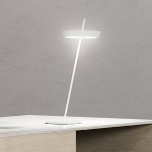 Sigor LED stolní lampa Mahina, bílá, výška 36 cm, kov,, stmívatelný, Bílá / opál, Obývací pokoj / jídelna, Hliník, Moderní