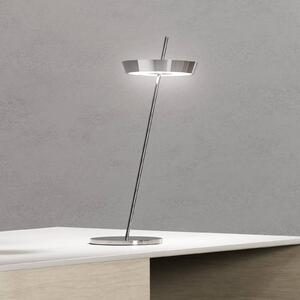 Sigor LED stolní lampa Mahina chromová výška 36 cm kov, stmívatelný, Chrom / stříbro, Obývací pokoj / jídelna, Hliník, Moderní