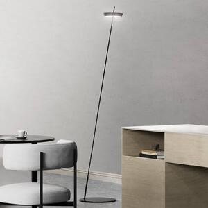 Sigor LED stojací lampa Mahina, černá, výška 130 cm, kov,, stmívatelný, Černá, Obývací pokoj / jídelna, Hliník, Moderní