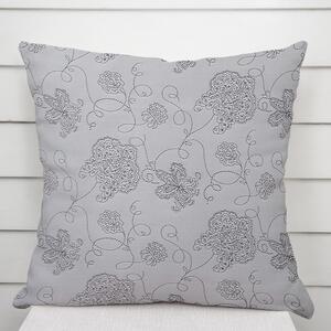 Biante Dekorační povlak na polštář TF-083 Květované ornamenty na šedém 30 x 50 cm