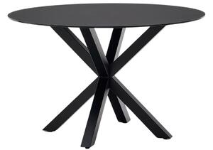 Černý skleněný jídelní stůl Kave Home Argo 120 cm
