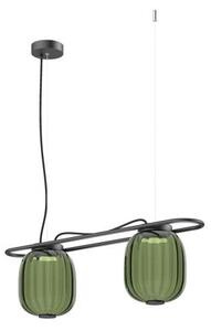 Exo KRISTA LED závěsné svítidlo zelené 2 Bulb