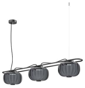 Exo KRISTA LED závěsné svítidlo šedé 3 Bulb