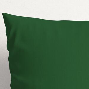 Goldea bavlněný povlak na polštář - tmavě zelený 60 x 60 cm