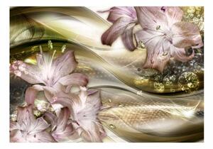 Murando DeLuxe Tapeta Růžová lilie 150x105 cm - vliesová