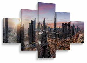 Obraz - Panorama Dubaje (125x70 cm)