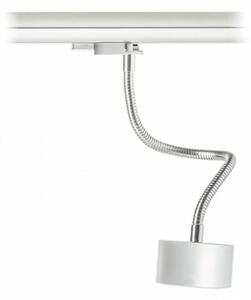 RED - DESIGN RENDL RENDL PIXIE na husím krku pro tříokr. lištu stříbrnošedá chrom 230V LED GX53 7W R10641
