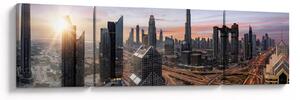 Obraz - Panorama Dubaje (170x50 cm)