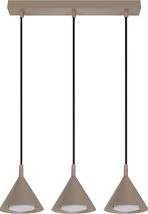 Brilagi - Lustr na lanku CONE TRIPLE 3xGX53/15W/230V béžová