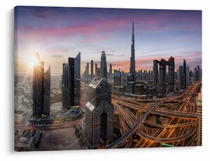Obraz - Panorama Dubaje (70x50 cm)