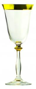 Sada 2 sklenic na bílé víno Elegant gold | Evpas