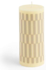 HAY Svíčka Column Candle Small, cream and sand