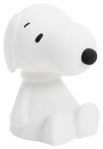 Bílá plastová dětská LED lampa Mr. Maria Snoopy 22 cm