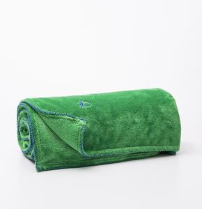 Zelená deka United Colors of Benetton 100% recyklovaný polyester / 140 x 190 cm