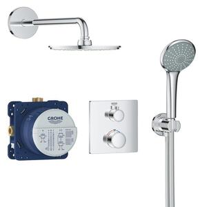 Sprchový systém GROHE Grohtherm včetně podomítkového tělesa chrom 34734000