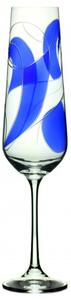 Sada 2 sklenic na šampaňské Shard blue | Evpas