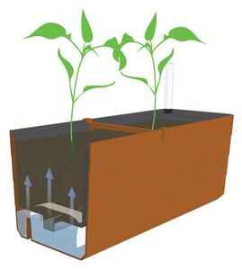 Samozavlažovací truhlík Berberis antracit/zelená 40 cm