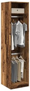 Šatní skříň old wood 50 x 50 x 200 cm kompozitní dřevo 3307790