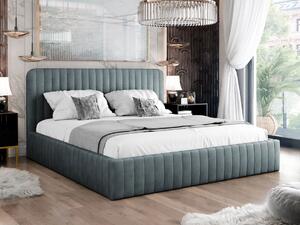 Manželská postel s úložným prostorem 180x200 GRINGO - antracitová