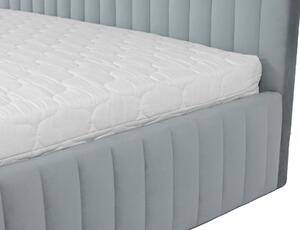 Manželská postel s úložným prostorem 140x200 GRINGO - stříbrná