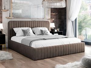 Manželská postel s úložným prostorem 160x200 GRINGO - taupe