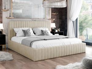 Manželská postel s úložným prostorem 140x200 GRINGO - béžová