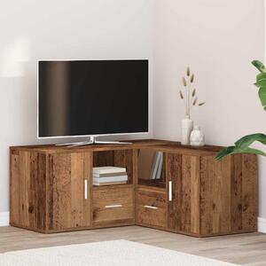 Rohová skříňka old wood 160 x 40 x 45 cm kompozitní dřevo 3307826