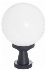 Venkovní lampička NADIR, 1xE27, 15W, 35cm, bílé sklo