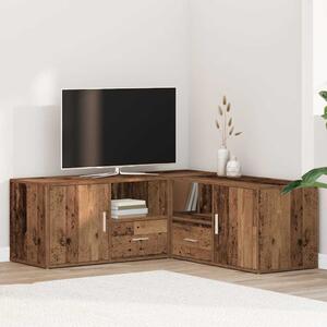Rohová skříňka old wood 200 x 40 x 45 cm kompozitní dřevo 3307835