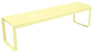 Citronově žlutá kovová lavice Fermob Bellevie 161 cm