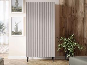 Šatní dvoudveřová skříň 90 cm AMPER - kašmír