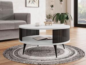 Konferenční stolek STIFF - černý / artický bílý