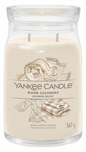 Yankee Candle vonná svíčka Signature ve skle velká Warm Cashmere, 567 g