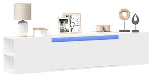 Nástěnná TV skříňka s LED bílá 180 x 31 x 39,5 cm 3307954