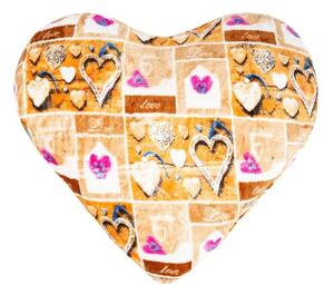 Bellatex Tvarovaný polštářek Srdce Love, 42 x 48 cm