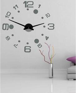 Velké 3D nástěnné hodiny z plastu DEREK SENTOP 12S013