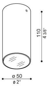 Lombardo Ago Up LED přisazené svítidlo IP65 Černá2700K110mm
