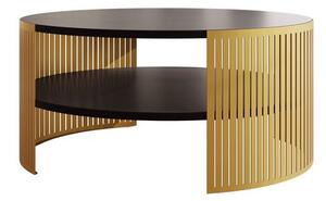 Konferenční stolek REXIO - zlatý / molet černý