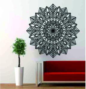 Dřevěný obraz na zeď květ radosti I vyřezávaná mandala z překližky
