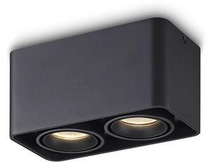 Curved Point LED přisazené svítidlo Ra>90 Černá200mm